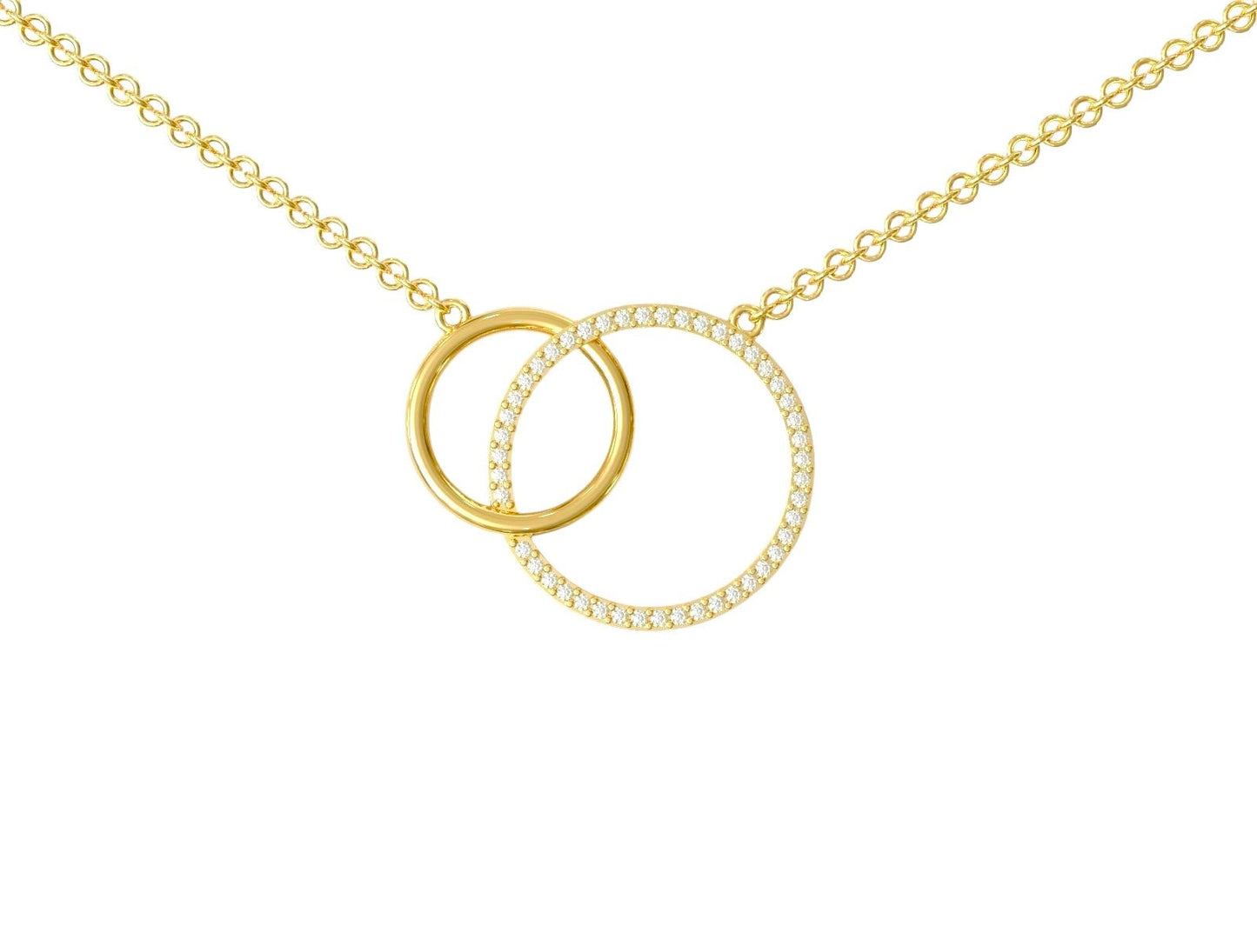 14k Double Circle - PrettynGoldd