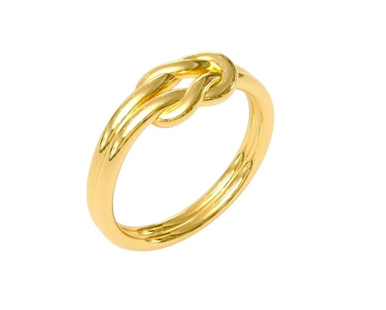 14k Double Knot Ring - PrettynGoldd