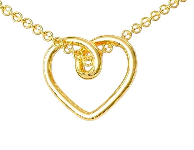 14k Heart Knot - PrettynGoldd