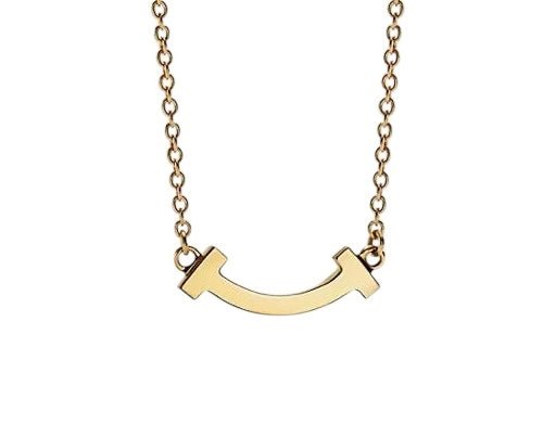 Gold Smile Pendant - PrettynGoldd