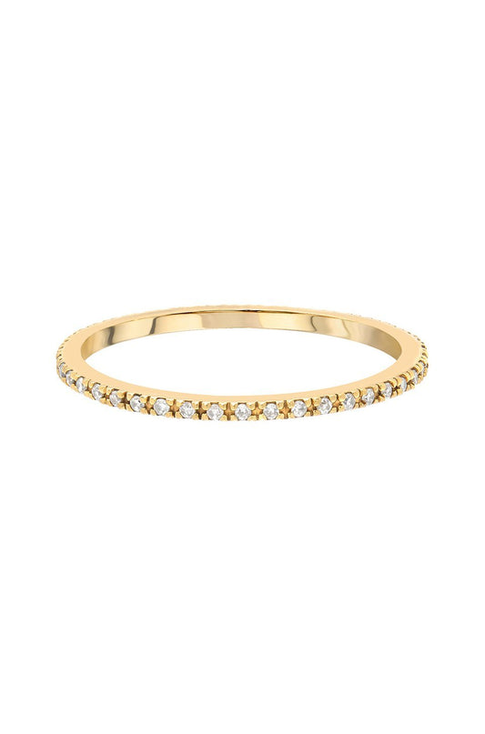 14K Diamond Eternity Band - PrettynGoldd