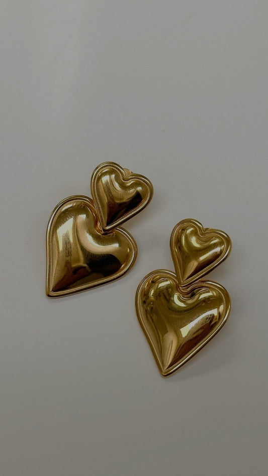 Amor Statement Earrings - PrettynGoldd