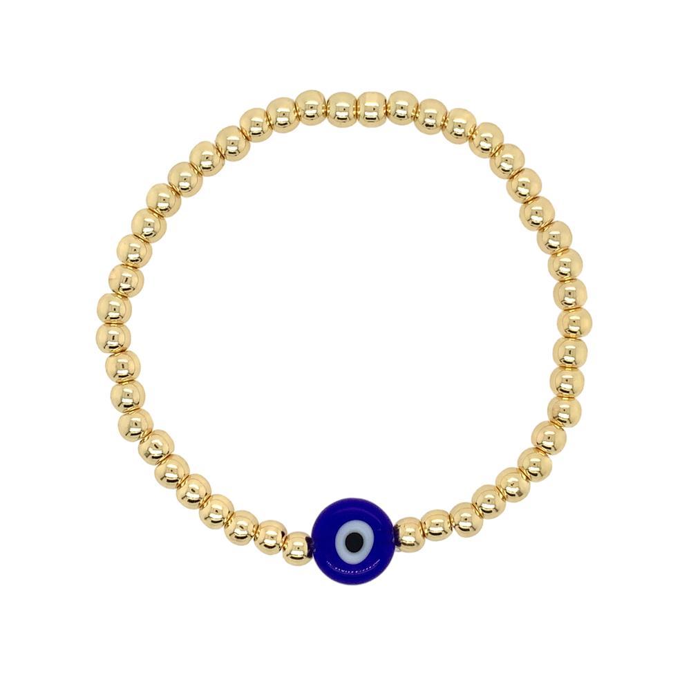 Big Evil Eye Bracelet - PrettynGoldd