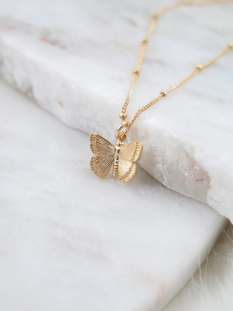 Butterfly Necklace - PrettynGoldd