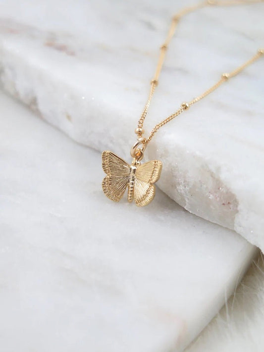 Butterfly Necklace - PrettynGoldd