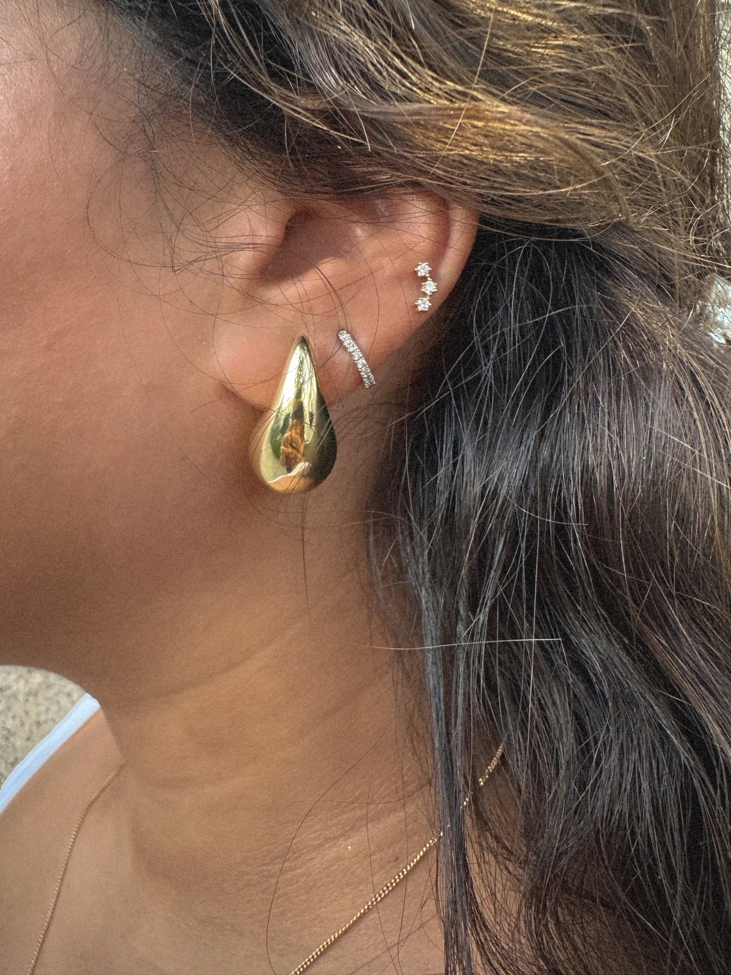 Chunky Teardrop - PrettynGoldd