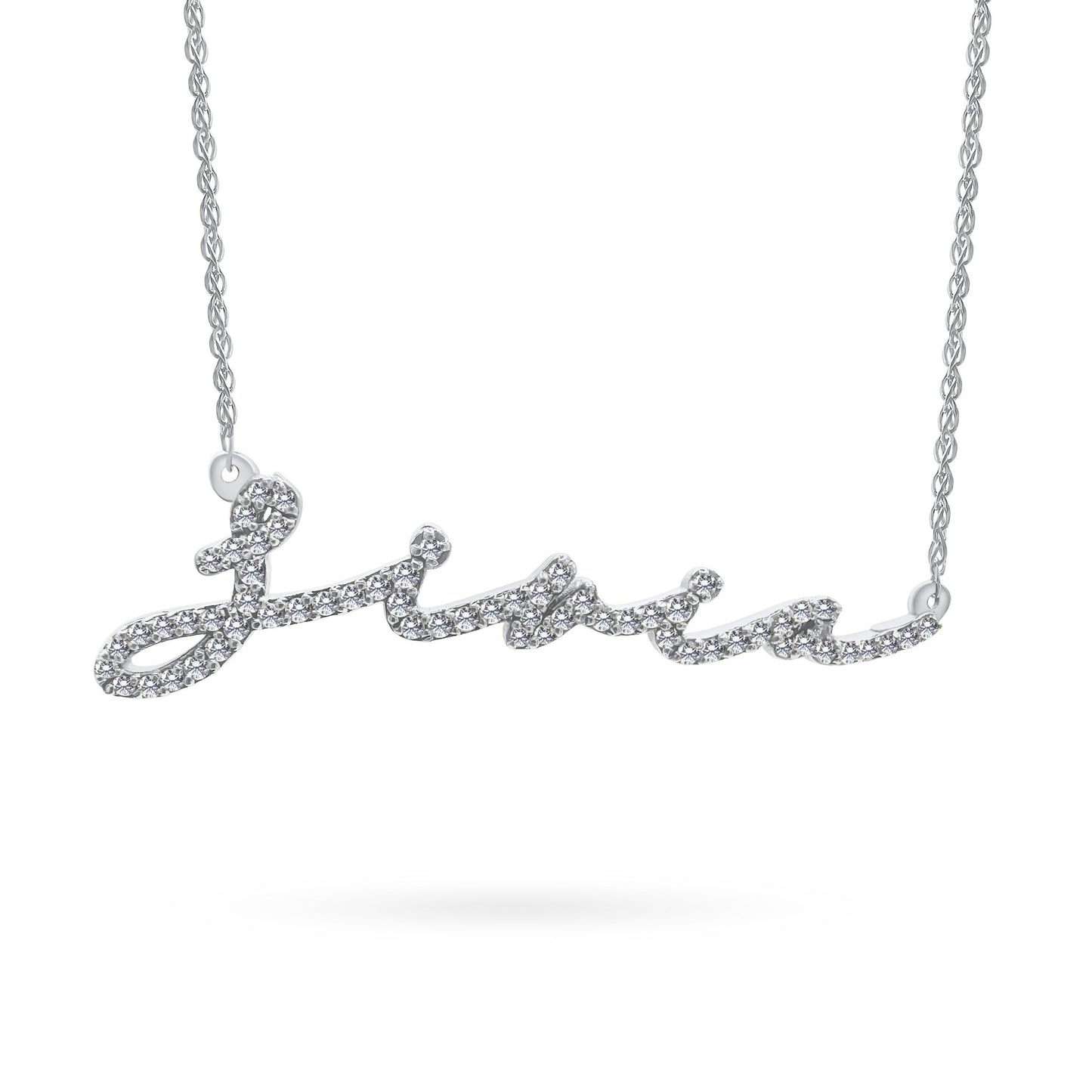 Cursive Diamond Name Pendant - PrettynGoldd