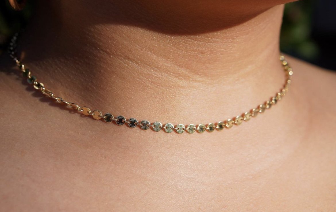 Disc Necklace - PrettynGoldd