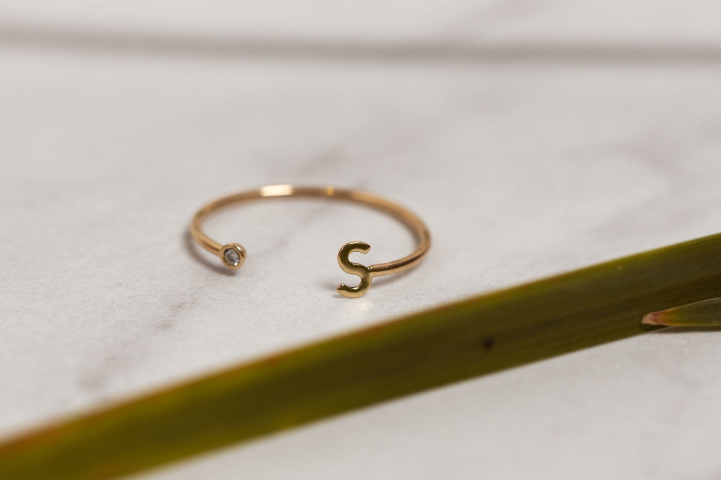Initial Dainty Ring - PrettynGoldd