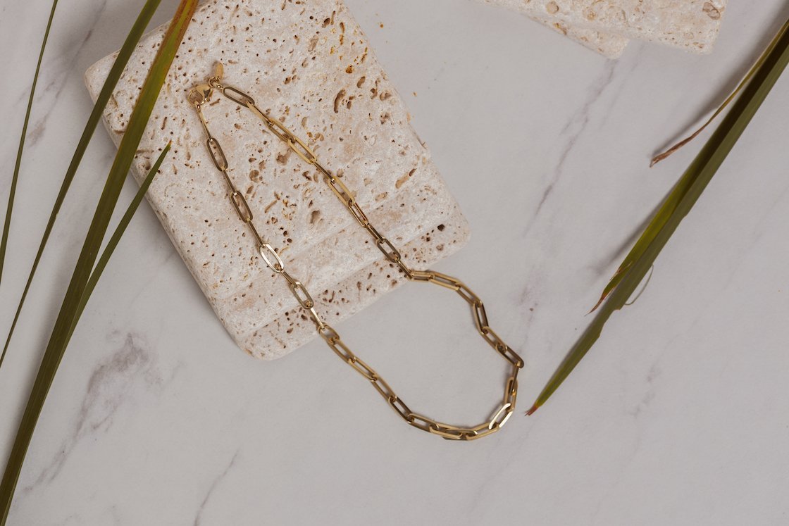 Paperclip Necklace - PrettynGoldd