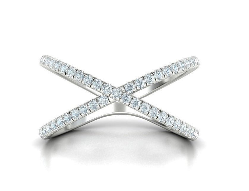 14k Criss - Cross Ring - PrettynGoldd