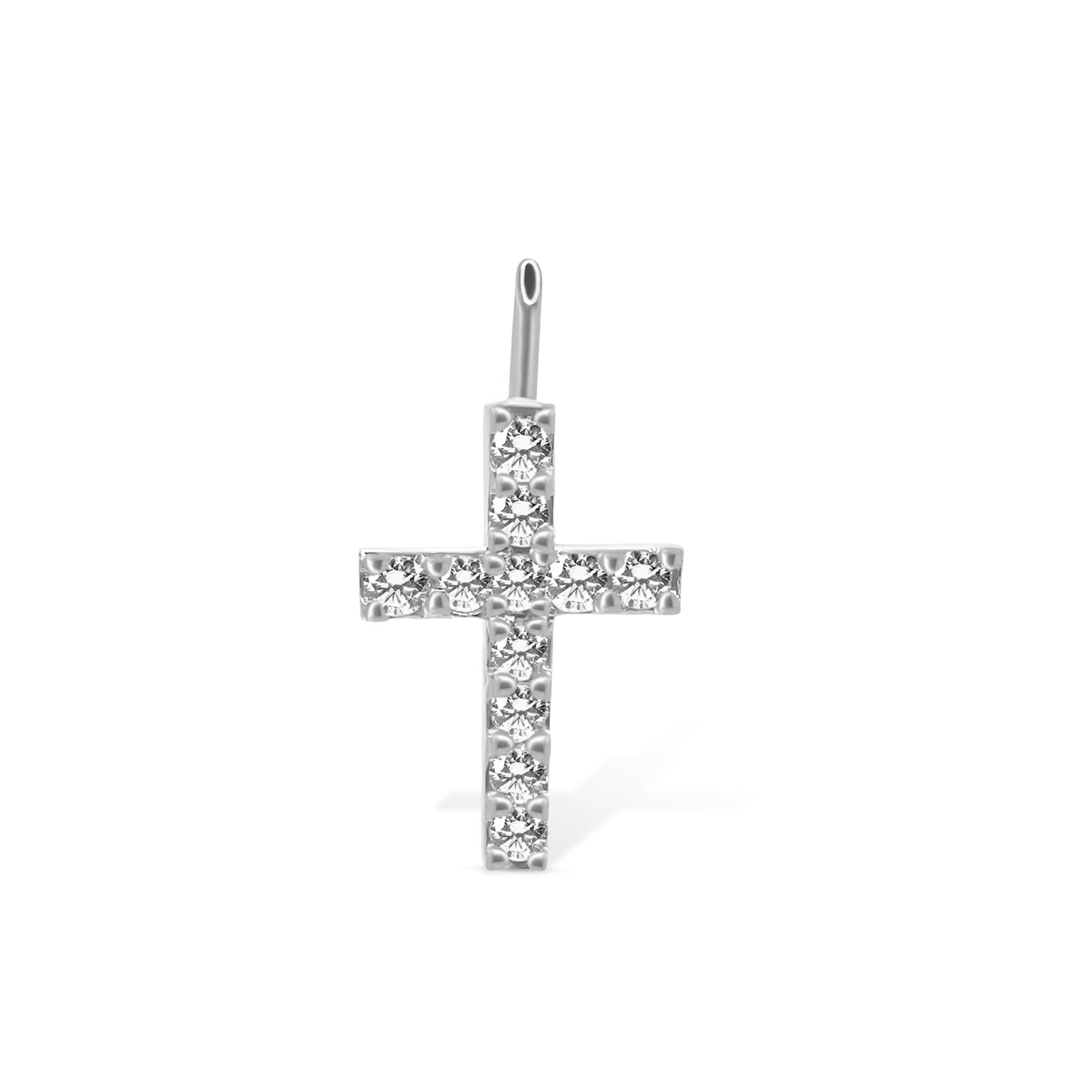 14k Dainty Cross pendant - PrettynGoldd