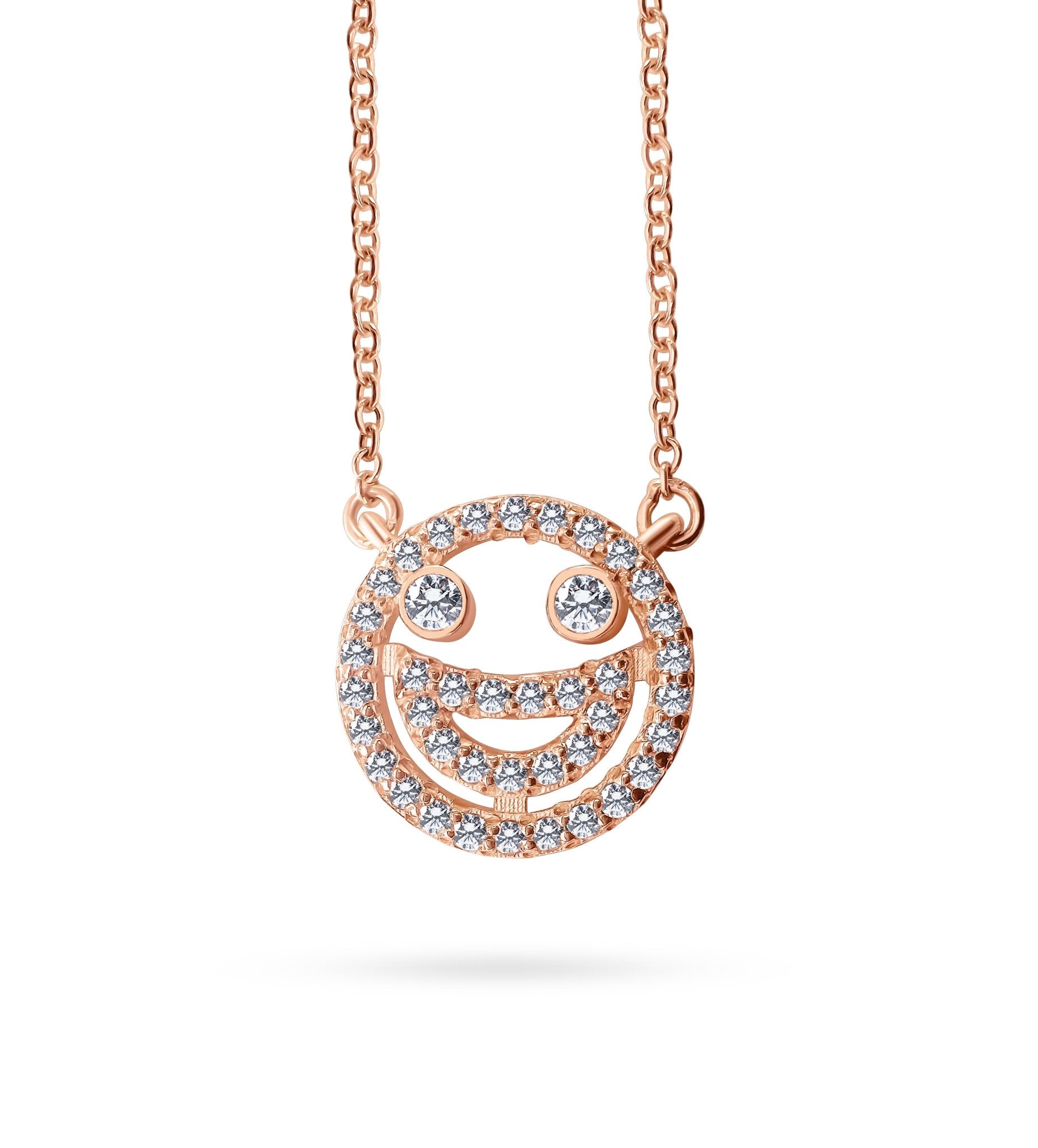 14k Diamond Smiley - PrettynGoldd