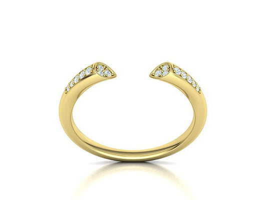 14k Diamond Sophia Band - PrettynGoldd