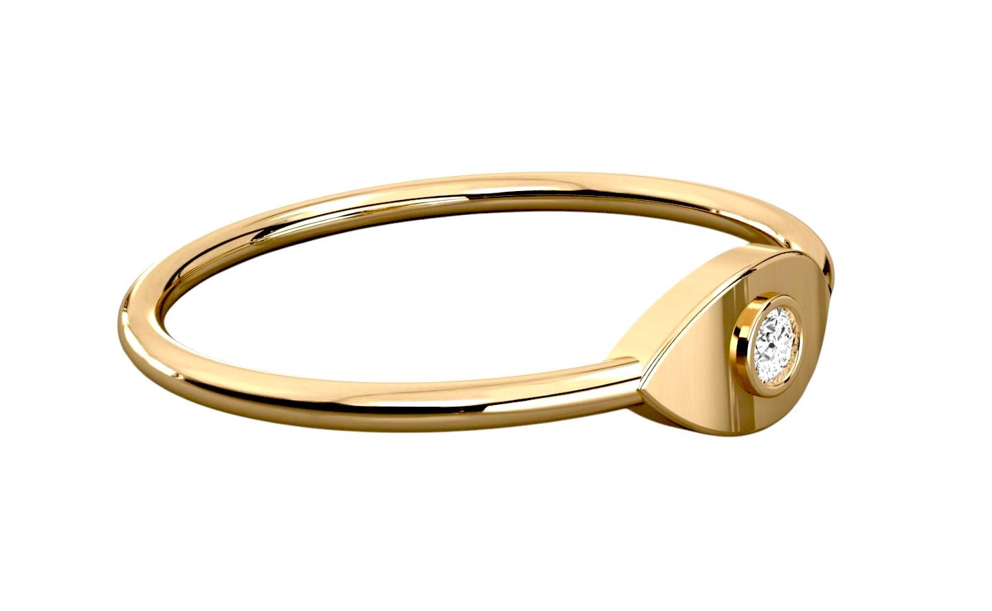 14k Eye Ring - PrettynGoldd