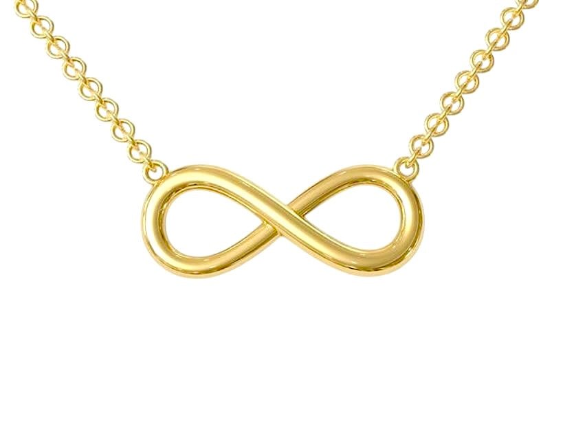 14k Infinity Pendant - PrettynGoldd