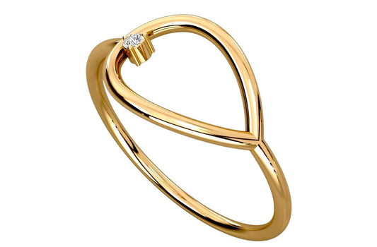 14k Pear Ring - PrettynGoldd