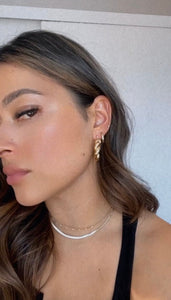 Capri Twist Hoops - PrettynGoldd