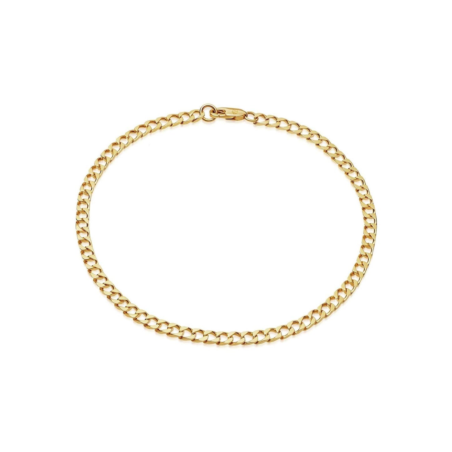 Curb Chain Anklet - PrettynGoldd